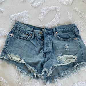 Free people jean shorts